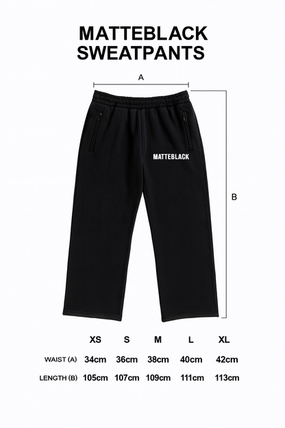 BLACK CORE SWEATPANTS