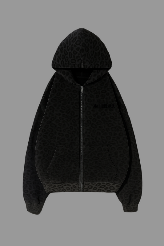 LEOPARD PRINT ZIP UP