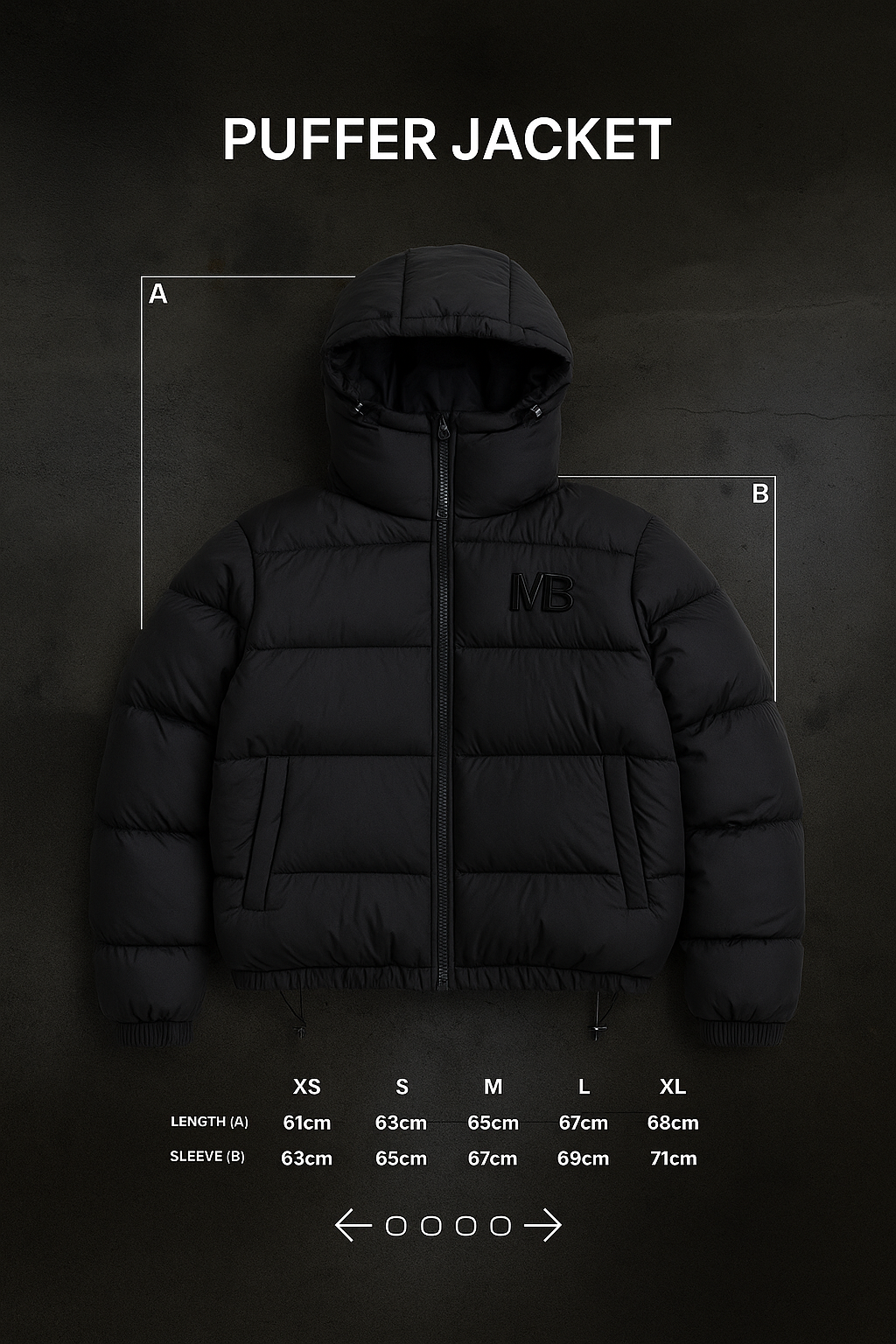 NOIR PUFFER JACKET